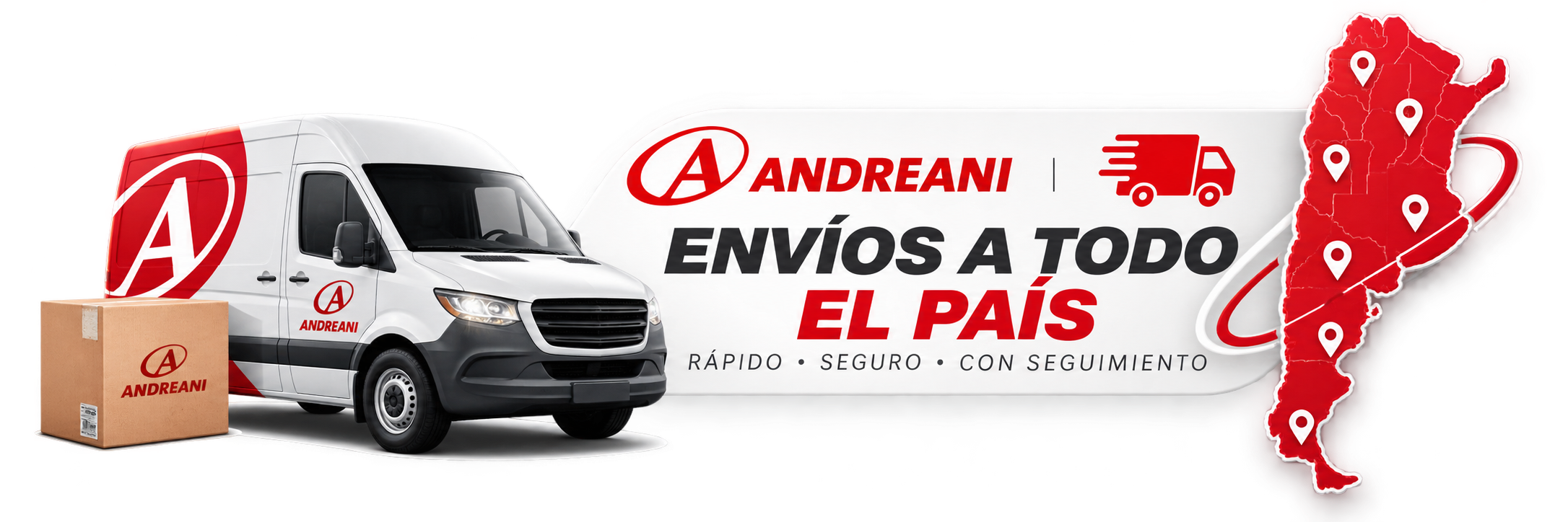 Envíos a todo el país con Andreani — rápido, seguro y con seguimiento
